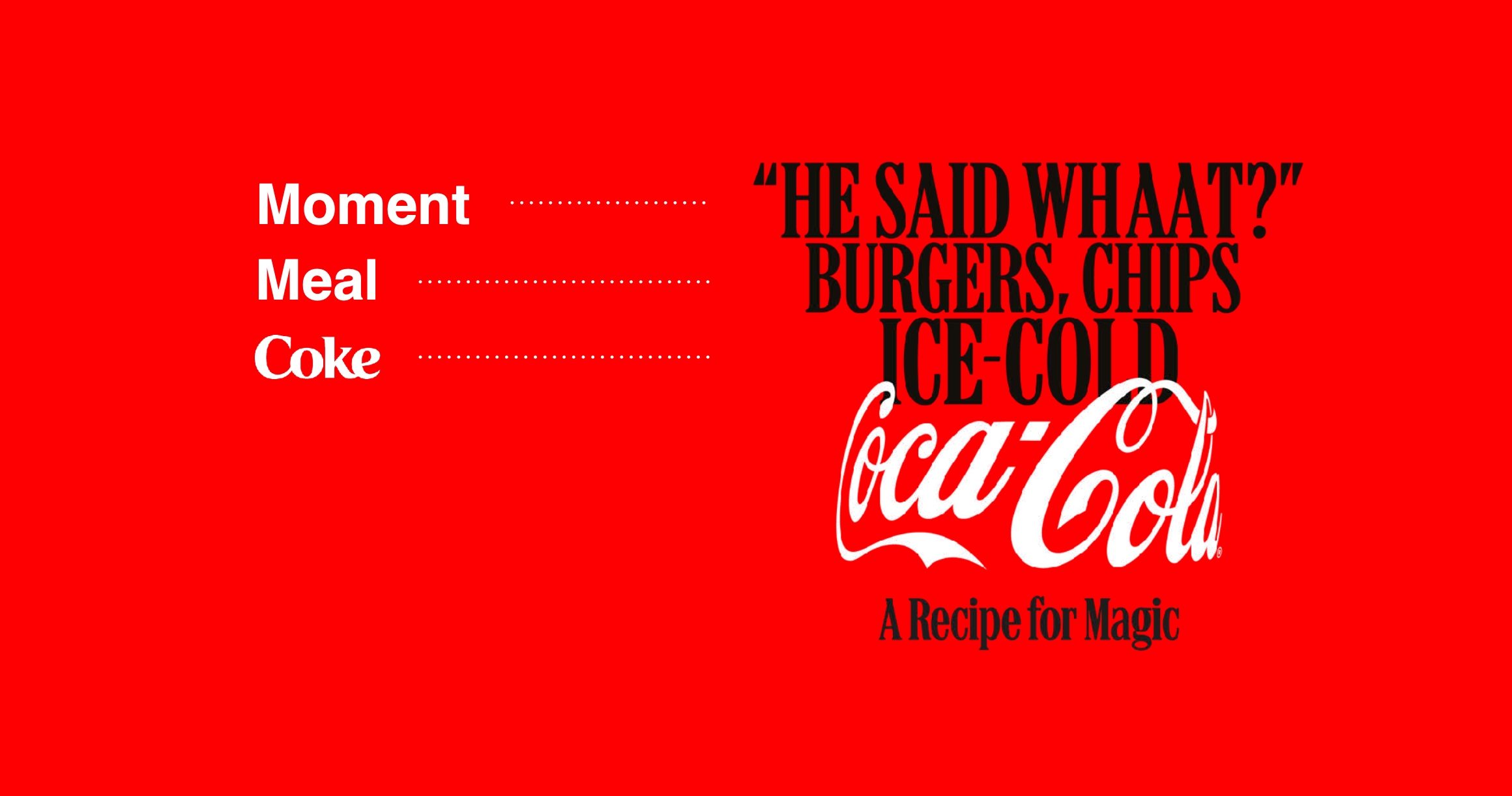 Coca-Cola Meals creative